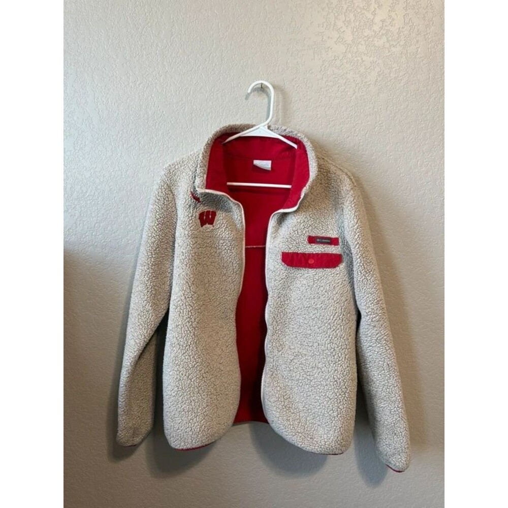Colombia fleece Sherpa jacket WI badgers